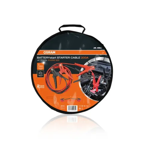 Kable rozruchowe OSRAM STARTERcable 200A 200 A szczytowo, 100 A ciągłe, 3 m, 8,5 mm² OSC101