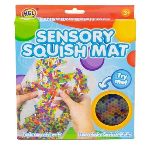 SENSORY SQUISH MAT - mata sensoryczna z żelowymi kuleczkami, HGL One For Fun