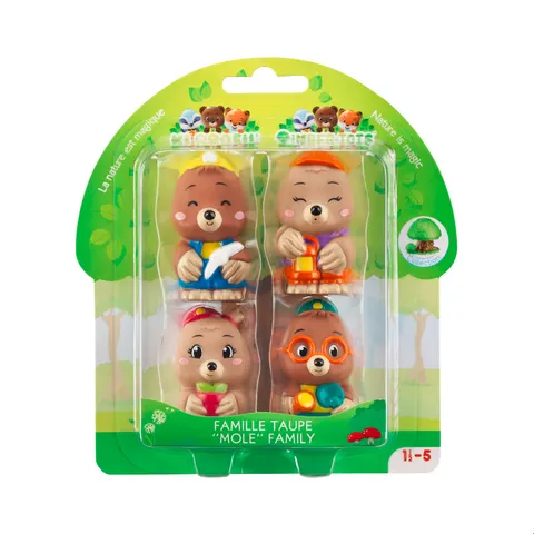 Figurki Rodzina Kretów 4szt