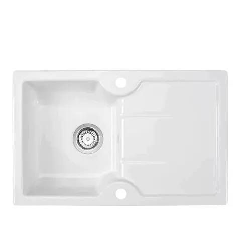 Zlewozmywak nakładany Sonra Merid 78 Crystal White 58 Ceramiczny