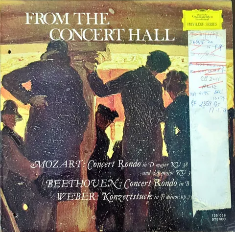 Various: From The Concert Hall LP 135059 Deutsche Grammophon Gesellschaft EX