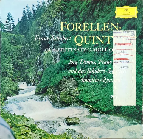 Franz Schubert: Forellen-Quintett LP 135062 Deutsche Grammophon Gesellschaft EX