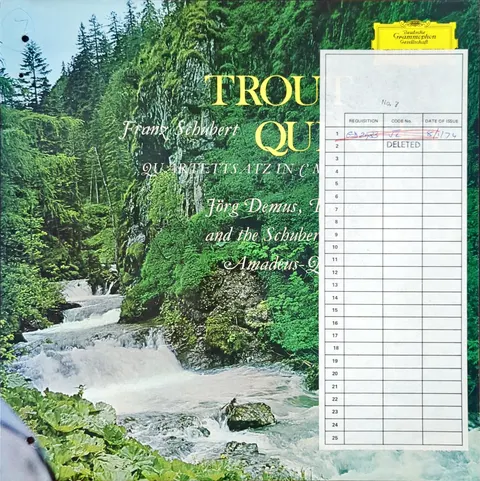 Franz Schubert: Trout Quintet LP 2539634 Deutsche Grammophon EX