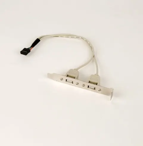 Gembird Gniazdo USB X2 na śledziu