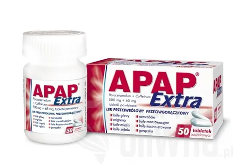 Apap Extra, 50 tabletek