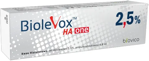 BioleVox HA One kwas hialuronowy, żel dostawowy 2,5% ampułkostrzykawka 4,8 ml