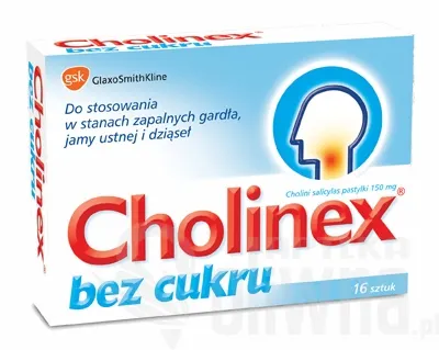 Cholinex bez cukru 16 tabletek do ssania