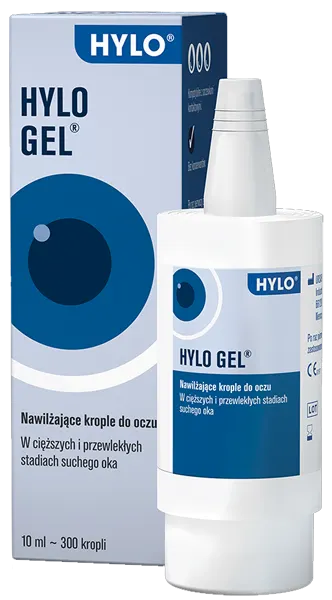 Hylo Gel, nawilżające krople do oczu, 10 ml