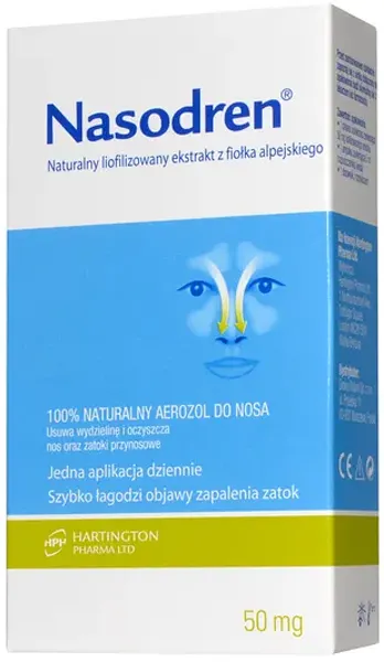 Nasodren, aerozol do nosa, 50mg