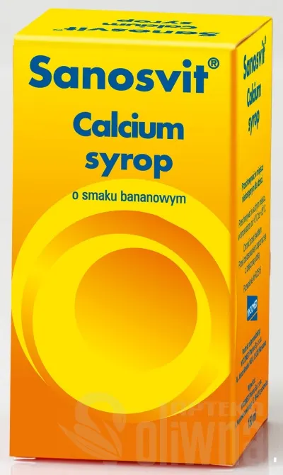 Calcium Sanosvit, syrop bananowy 150ml