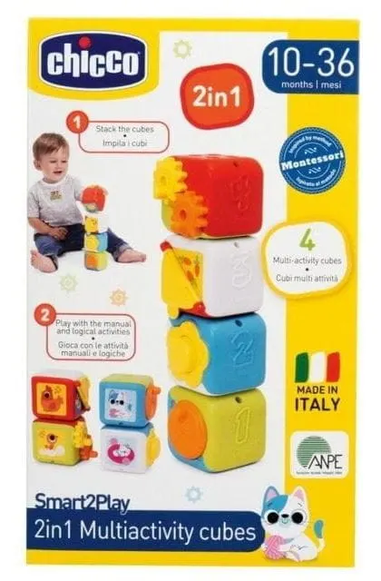 Chicco zabawka wielofunkcyjne kostki edukacyjne