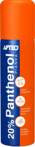 Apteo, 20% Panthenol, pianka, 150ml