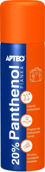 Apteo, 20% Panthenol, pianka, 65ml