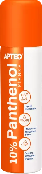 Apteo,10% Panthenol, pianka,150ml