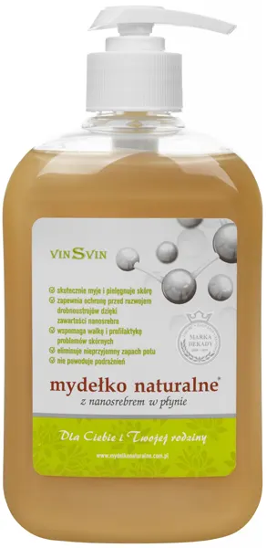 Mydełko naturalne z srebrem w płynie 500 ml
