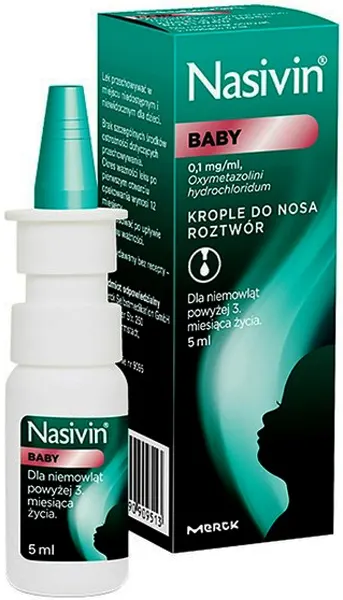 Nasivin baby 0,01%, krople do nosa 5 ml