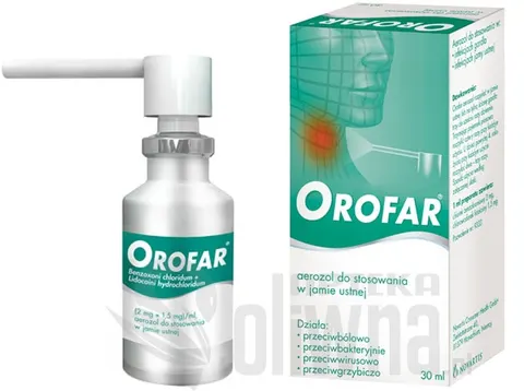 Orofar aerozol do stosowania w jamie ustnej 30 ml
