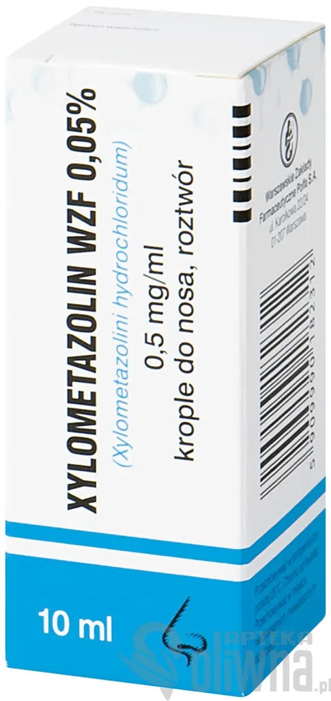 Xylometazolin WZF 0,05% krople do nosa 10 ml