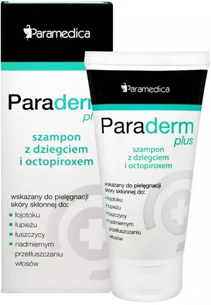 Paraderm Plus, szampon z dziegciem i octopiroxem, 150g