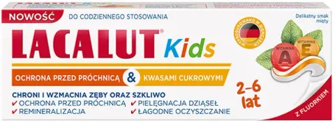 Lacalut Kids, pasta do zębów dla dzieci, 2-6 lat, 55 ml