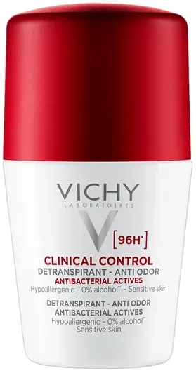 Vichy, antyperspirant roll-on 96h, Clinical Control, antyperspirant w kulce, 50 ml