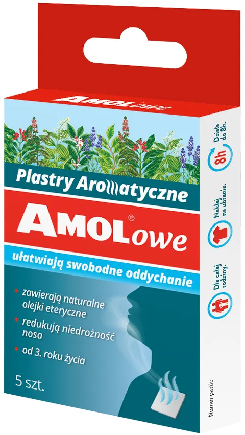 AMOLowe Plastry Aromatyczne, 5 sztuk