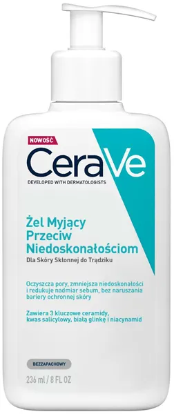 CeraVe, żel myjący przeciw niedoskonałościom, 236 ml