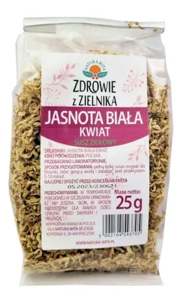 Natura Wita Jasnota Biała Kwiat 25 G