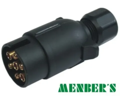 Wtyczka 7-pin 12V typ S plastikowa przyczepa hak Menbers A-SP72000S
