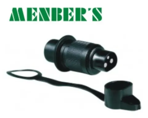 Wtyczka 3-pin 12V ciągnik maszyny Menbers M00681800