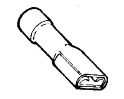 Konektor żeński płaski 6,3 mm izolowany czerwony 0,25–1,5 mm² 100 szt. ELTA BP1187*100