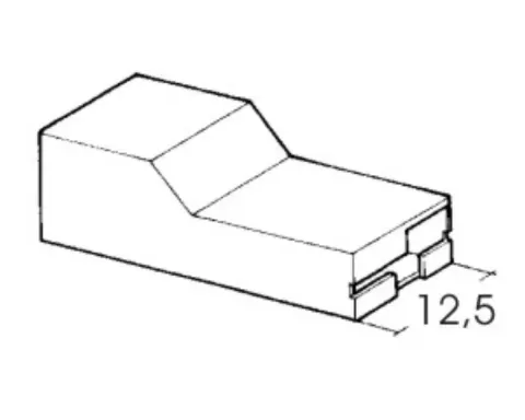 Kostka na konektory płaskie 9,5 mm 1-pin 100 szt. ELTA BP1227*100