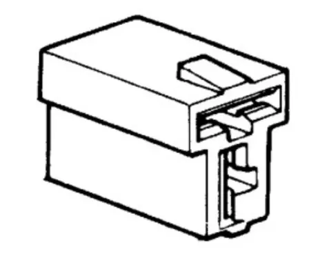 Kostka na konektory płaskie 6,3 mm 2-pin typ T 100 szt. ELTA BP1265*100