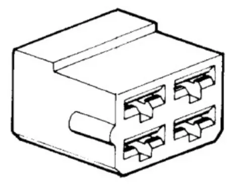 Kostka na konektory płaskie 6,3 mm 4-pin 100 szt. ELTA BP1285*100