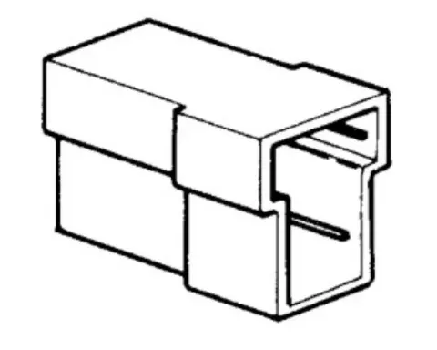 Kostka na konektory płaskie 6,3 mm 2-pin typ T 100 szt. ELTA BP1260*100