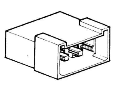 Kostka na konektory płaskie 6,3 mm 8-pin 10 szt. ELTA BP12100*10