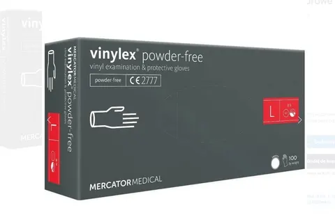 Rękawiczki L vinyl Mercator 100szt/op
