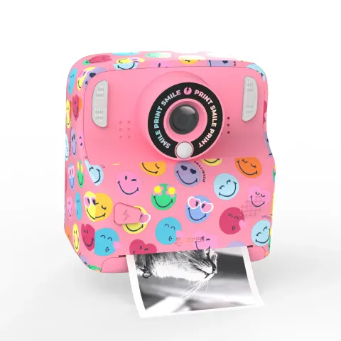 MOB Aparat cyfrowy PixiPrint Smiley z funkcją drukowania – rózowy