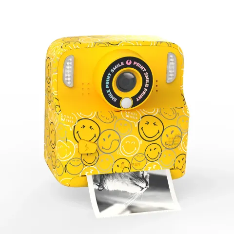 MOB Aparat cyfrowy PixiPrint Smiley z funkcją drukowania – żółty
