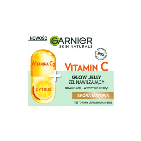 GARNIER VITAMIN C GLOW JELLY Krem - żel do twarzy NAWILŻAJĄCY, 50 ml