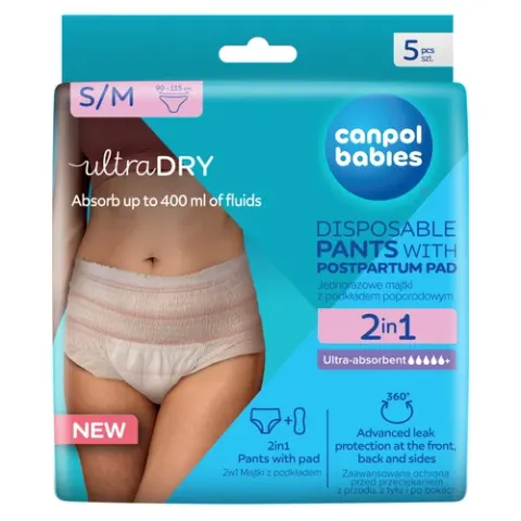 Canpol babies jednorazowe majtki 2w1