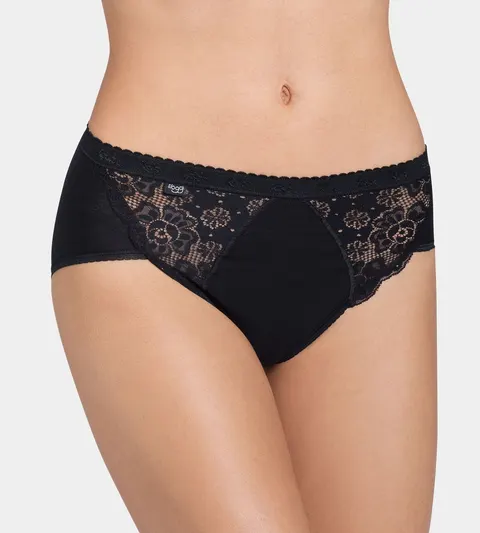 Triumph sloggi Chic Midi Black - 0004 10005199*0004 - Rozmiar: 48