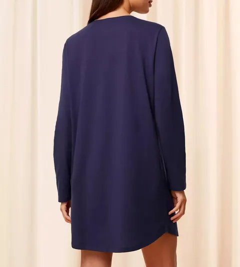 Triumph Nightdresses NDK 03 LSL X granatowy - 6582 10216556*6582 - Rozmiar: 38