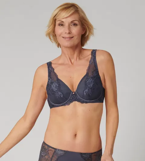 Triumph Wild Peony Florale WP Pebble Grey - 00DK 10209627*00DK - Rozmiar: 70D