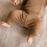Eevi Legginsy merino rosnące z dzieckiem karmelowe 68/74
