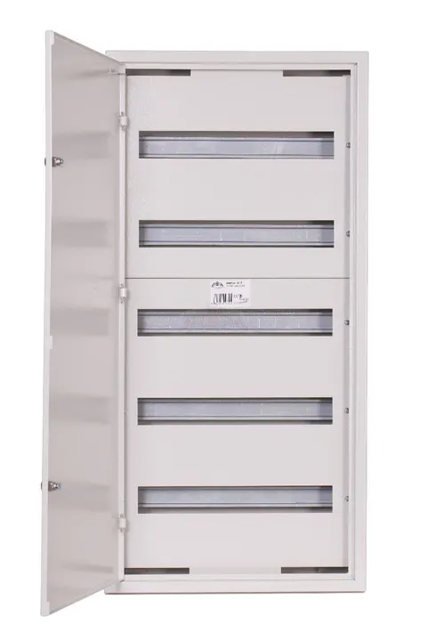 Rozdzielnica natynkowa metalowa z zamkiem NRPsm90Z (5x18) 90M 5x18M IP30 kl.I