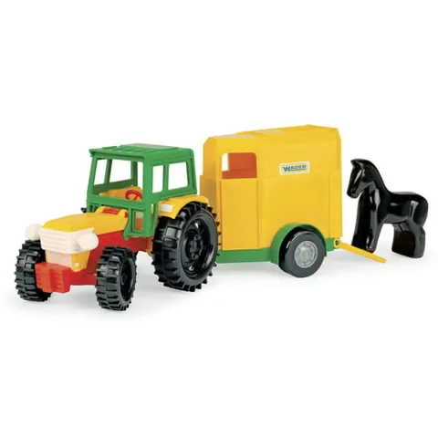 Wader Traktor z przyczepą na konia