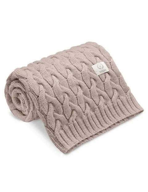 YOSOY Koc dziany 100% merino wool WARKOCZ cocoa milk