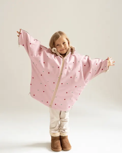 PIAPIMO Ponczo/kurtka samochodowa MERINO COCCINELLA 3-6 lat