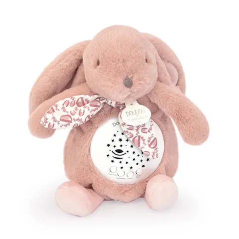 SCANDINAVIAN Doudou Lapin Doudou Projection lampka projektor 19 cm różowy